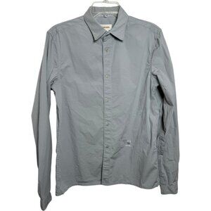 Vtg Y2K DIESEL 1978 Long Sleeve Button Up Shirt Size Large Slate Grey